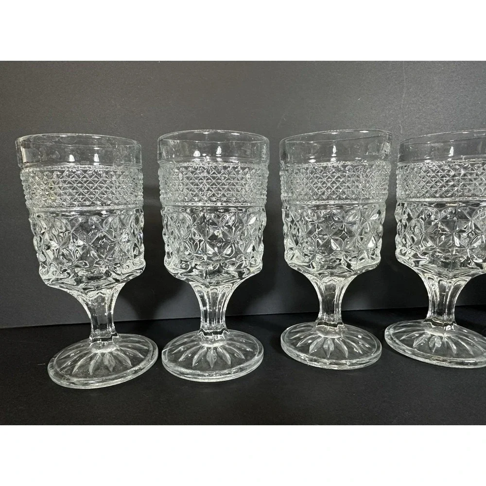 Anchor Hocking Wexford Claret Wine Glasses Set Of 6 Juice Clear 5 3/8